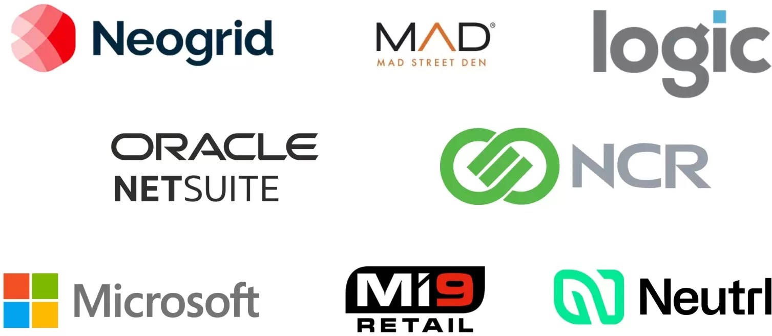 Company logos for Technology companies who are Martec International clients